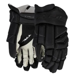TRUE Catalyst Black Hockey Gloves - Junior -Warrior Sales Shop true catalyst black hockey gloves junior black