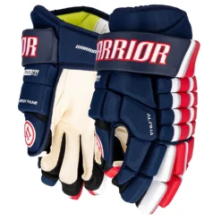 Warrior Alpha FR Pro Hockey Gloves - Junior -Warrior Sales Shop warrior alpha fr pro hockey gloves junior navy red white