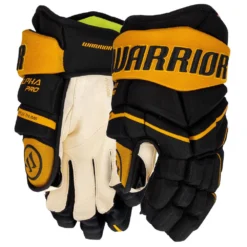 Warrior Alpha Pro Hockey Gloves - Junior -Warrior Sales Shop warrior alpha pro hockey gloves junior black sport gold
